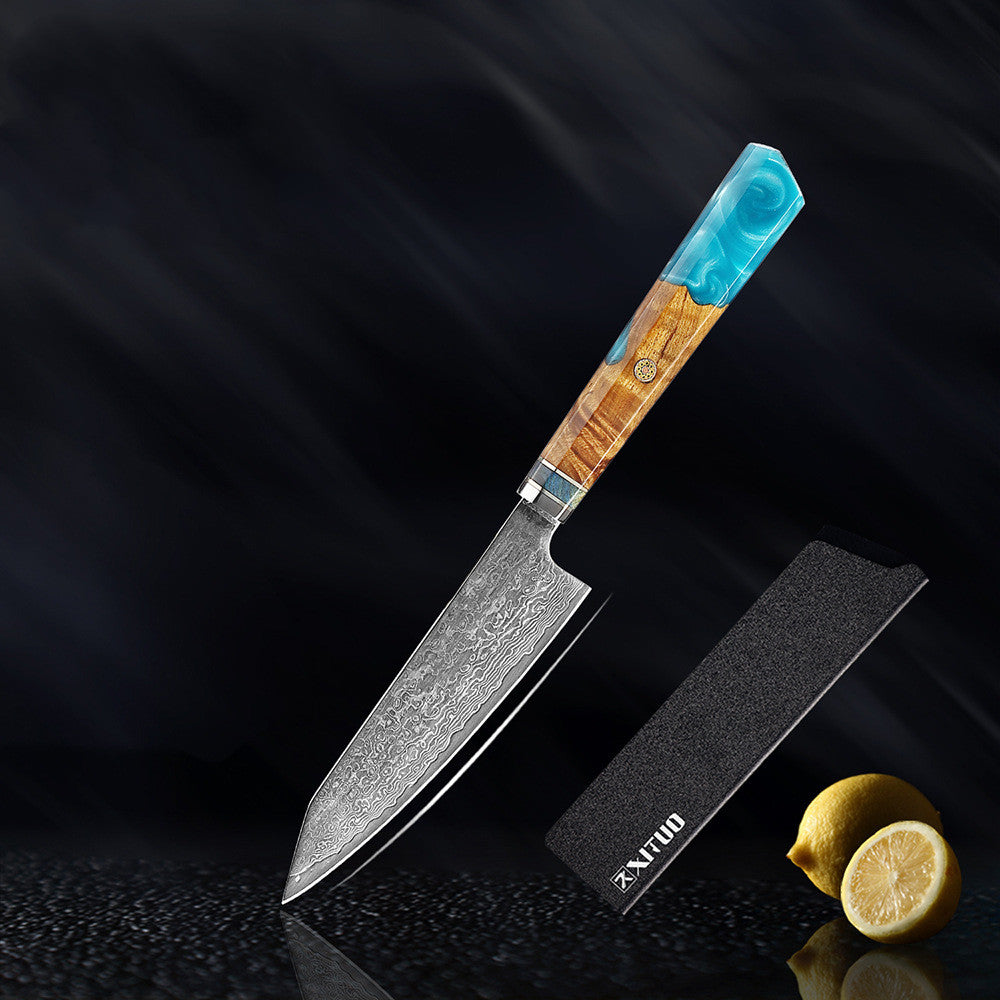 Santoku Kaen 18 cm · Ámbar